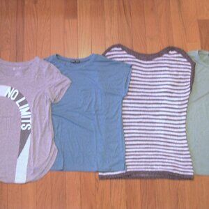 Shein, Coldwater Creek,Xersion Quik-Dri Tee shirt  Size M Ladies Lot of 4
